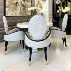 Mother Of Pearl Exclusive Round Dining Set